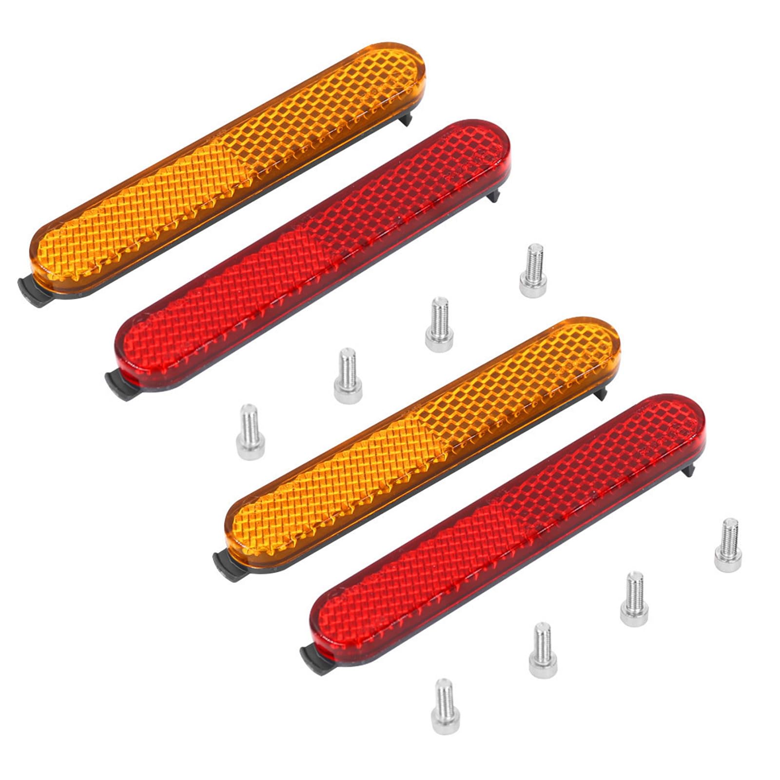2 Set Roller-Radabdeckungen, Schutzschale, Reflektor, elektrischer Roller, seitlicher reflektierender Riemen, Nachtdekorationsteil 2 Set Roller-Radabdeckungen, Schutzschale, Reflektor, elektrischer Roller, seitlicher reflektierender Riemen, Nachtdekorationsteil von FROMCEO