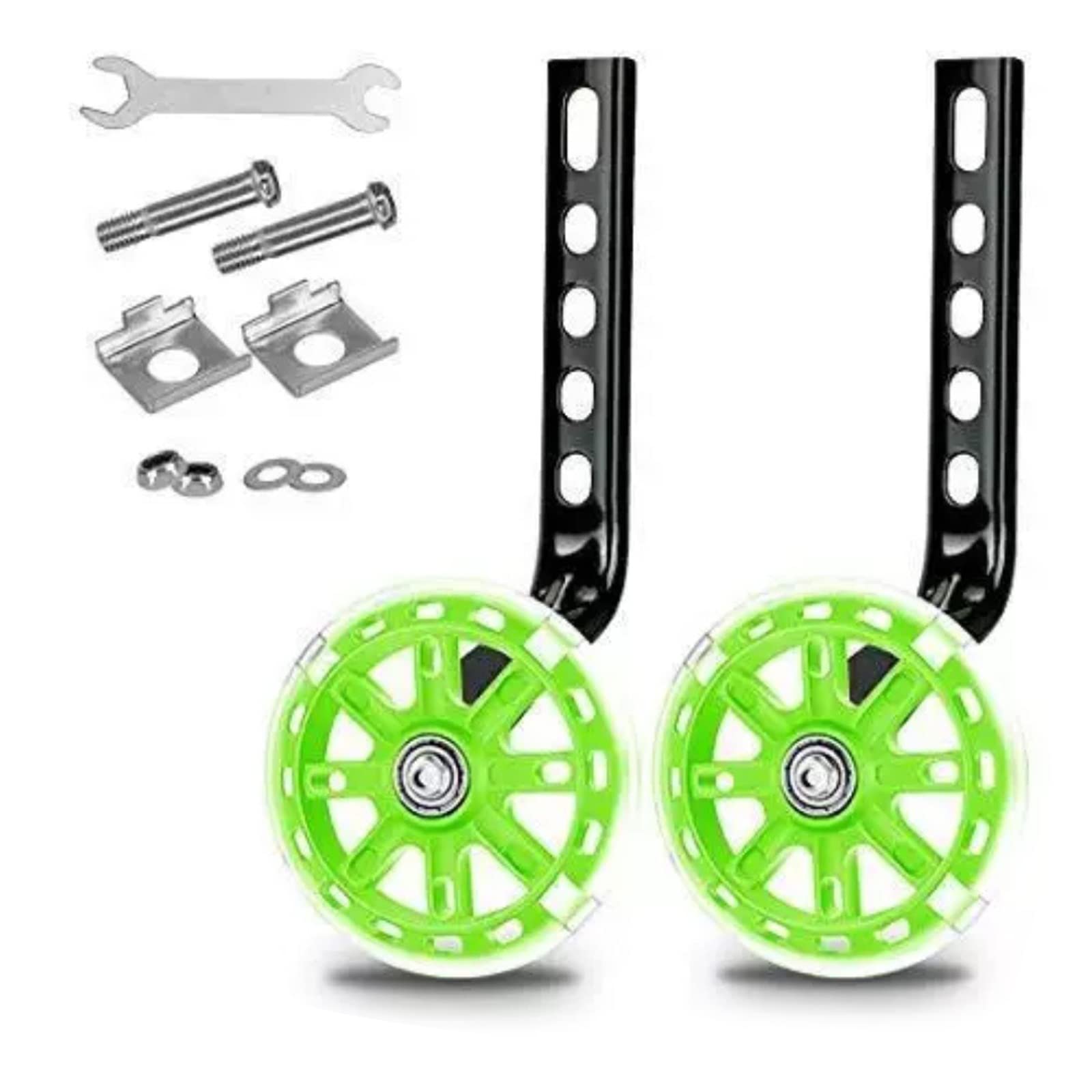 Blinkendes Laufrad für Kinder mit LED-Beleuchtung, Balance-Trainingsrad, Stützräder, 30,5–50,8 cm (12-20 Zoll) Fahrräder von FROMCEO
