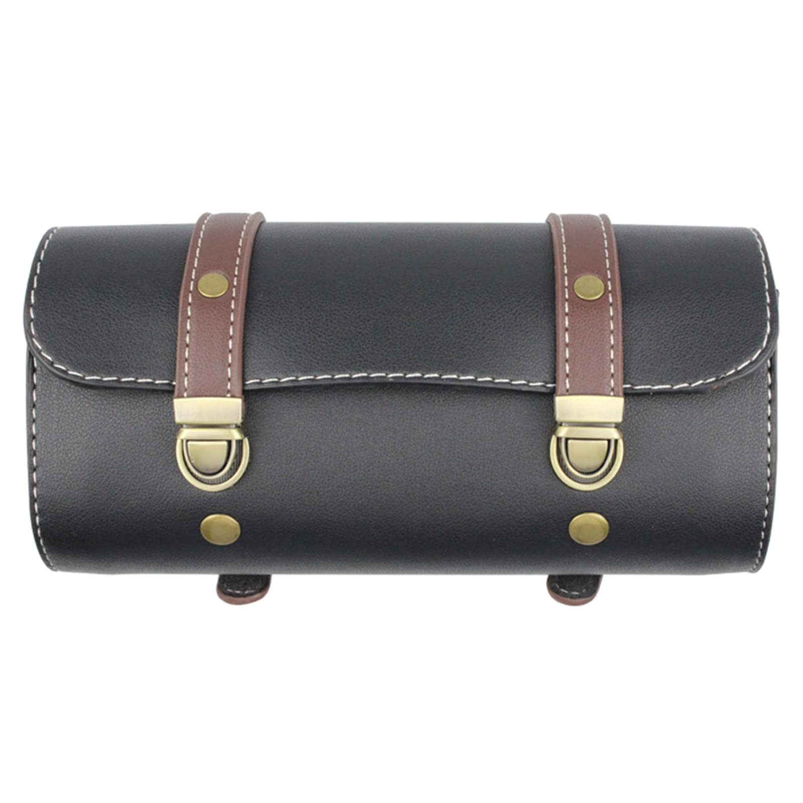 FROMCEO Motorrad Werkzeugtasche PU Leder Gabel Satteltaschen Seitentasche Rolle Lenker Heckträger Aufbewahrung Werkzeug mit Gurt FROMCEO Motorrad Werkzeugtasche PU Leder Gabel Satteltaschen Seitentasche Rolle Lenker Heckträger Aufbewahrung Werkzeug mit Gurt von FROMCEO