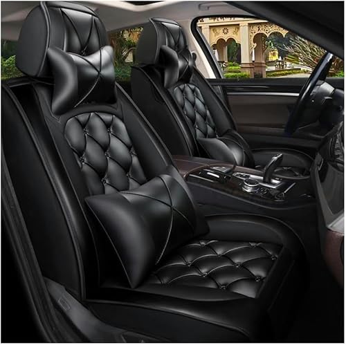 FROON Sitzbezüge Auto Autositzbezüge Universal Set für Dodge Avenger Circuit EV Durango Challenger SRT Charger SRT Viper Durango SRT Auto Zubehör,Schwarz von FROON