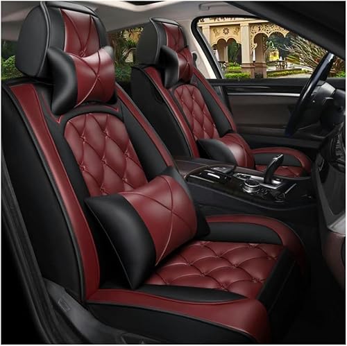 FROON Sitzbezüge Auto Autositzbezüge Universal Set für Mercedes Benz GLC 200 SUV Pack Nuit SUV Concept GLC 220d GLC 250d GLC 350e F-Cell Auto Zubehör,Rot von FROON