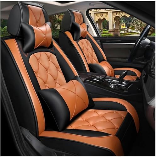 FROON Sitzbezüge Auto Autositzbezüge Universal Set für Mercedes Benz GLC 200 SUV Pack Nuit SUV Concept GLC 220d GLC 250d GLC 350e F-Cell Auto Zubehör,orange Farbe von FROON