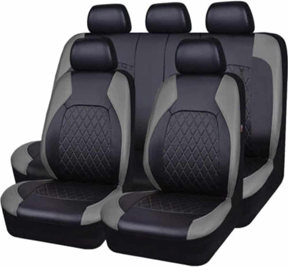 FROON Sitzbezüge Auto Autositzbezüge Universal Set für Mercedes-Benz M-Class ML 350 W164 ML 420 W164 ML 550 W164 ML 280 W164 Auto Zubehör,schwarz grau von FROON