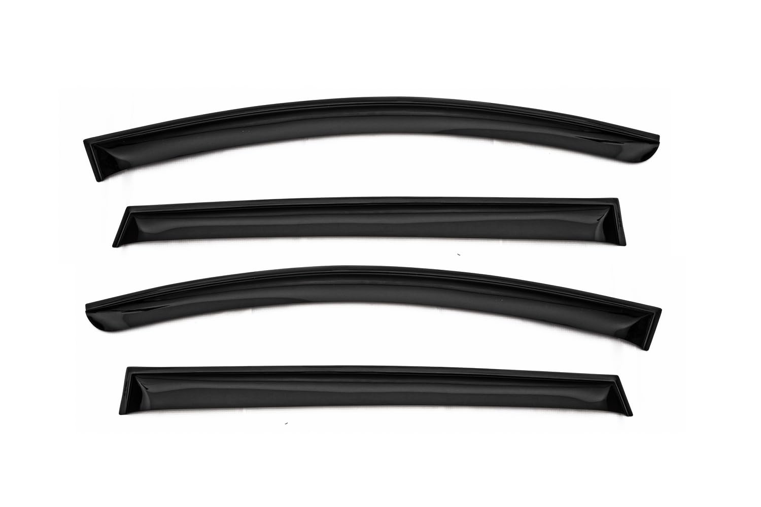 FROSCH Windabweiser REIN passend für Audi Q7 I (4L) 2005-2015 SUV, Klebeband 3M, an der Türkante, Schwarz von FROSCH