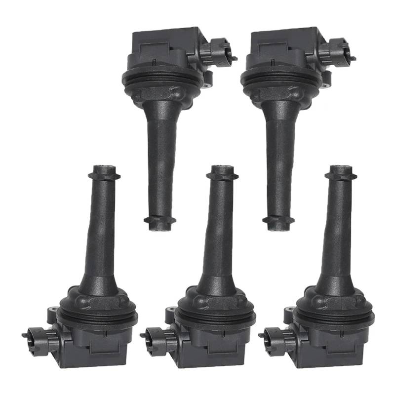 FRSWEQY 5PCS Zündspule Fit for VOLVO C70 S60 S70 S80 V70 XC70 XC90 2,0 2,3 2,4 2,5 2,9 3,0 T5 T6 30713416 9125601 UF341 von FRSWEQY