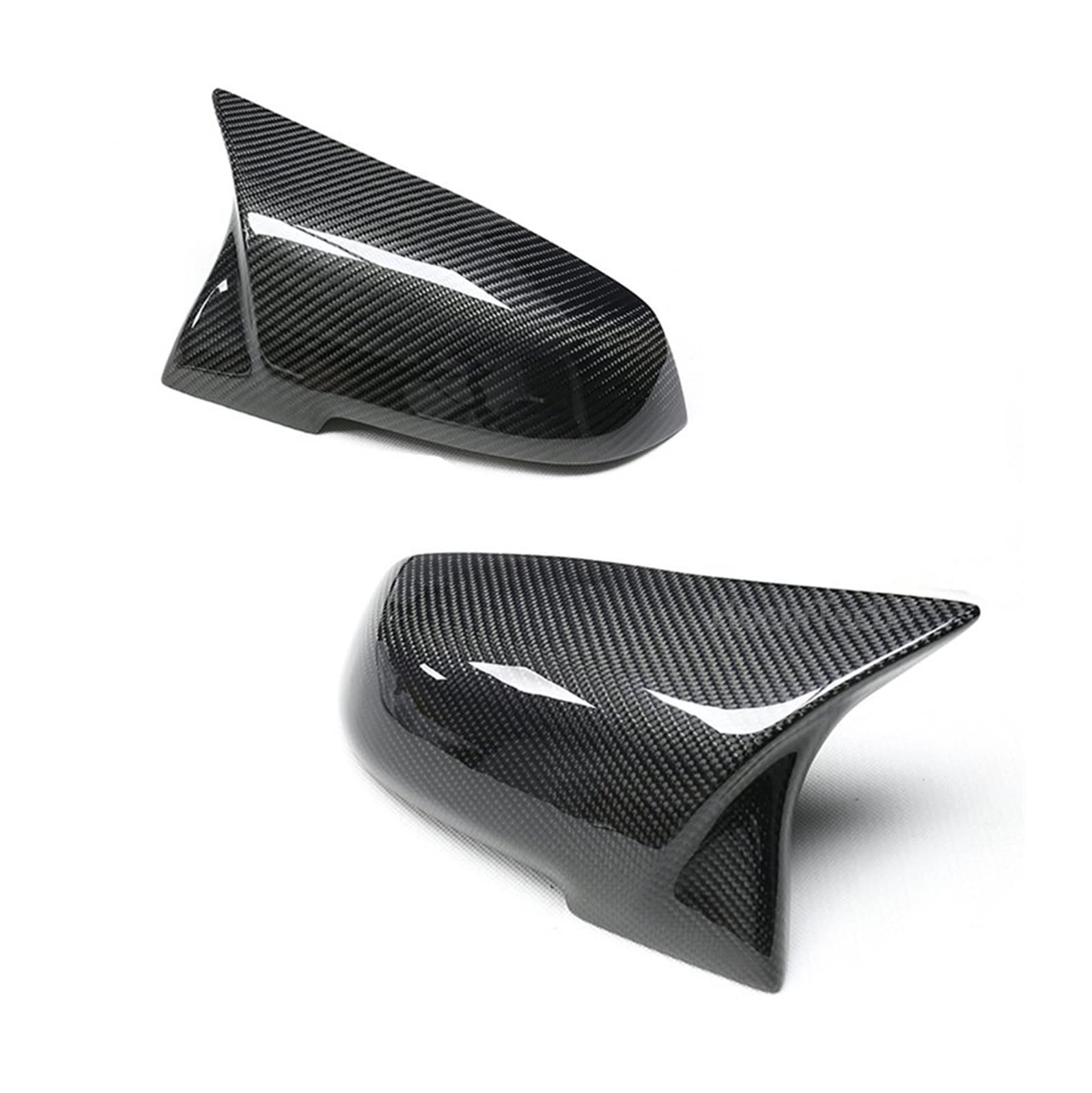 Außenspiegelkappe 2 Stück Carbon Black Für Serie 1 2 3 4 X 220i 328i 420i F20 F21 F22 F23 F30 F32 F33 F36 X1 Rückspiegel-Abdeckkappe Rückspiegelkappe(Carbon Fiber Pattern) von FRVVPL