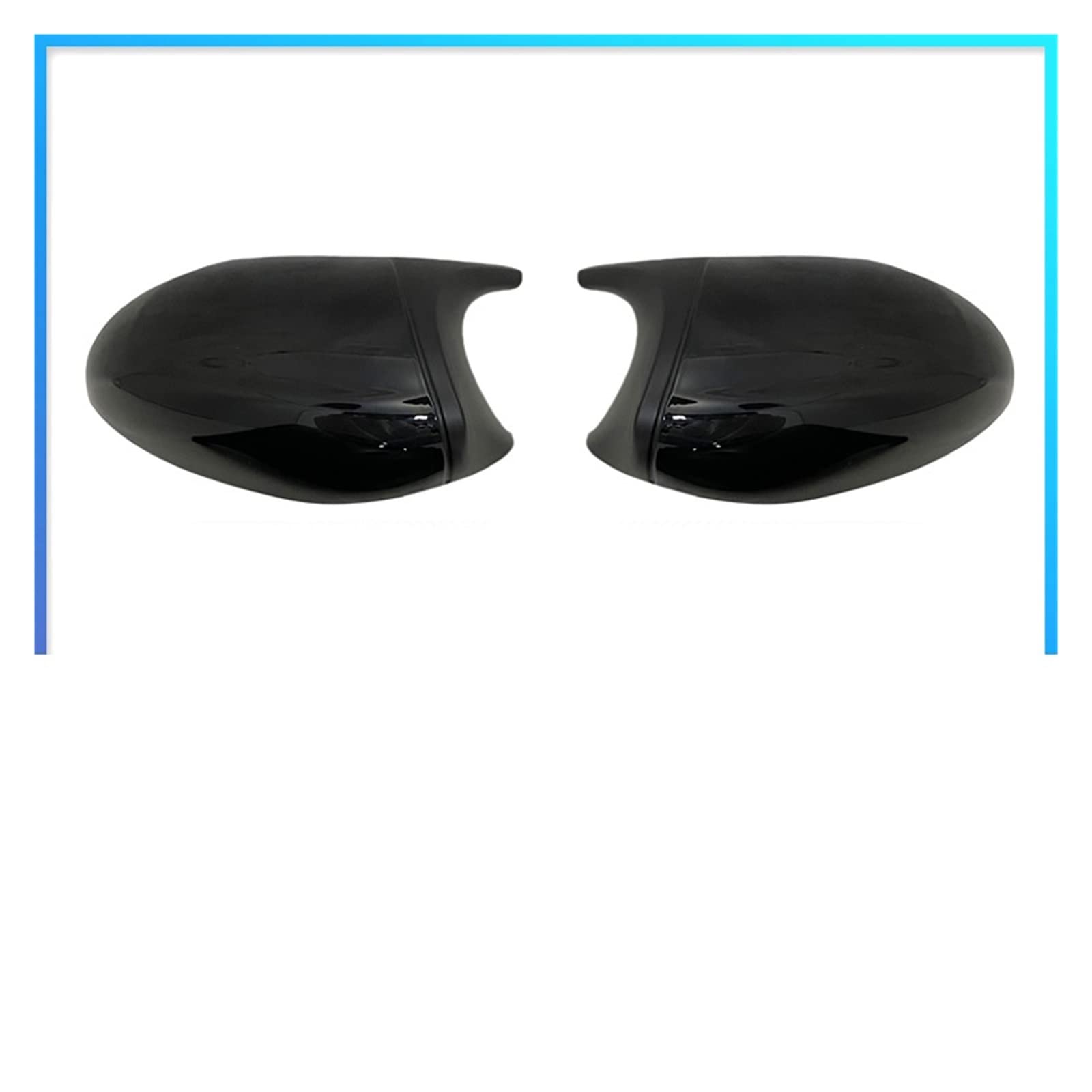 Außenspiegelkappe 2X Spiegelabdeckung E90 Auto-Seitentür-Rückspiegel Für E90 E91 E92 E93 2006-2009 M3-Stil E80 E81 E87 Seitenspiegel-Abdeckkappe Rückspiegelkappe(ABS Black A) von FRVVPL