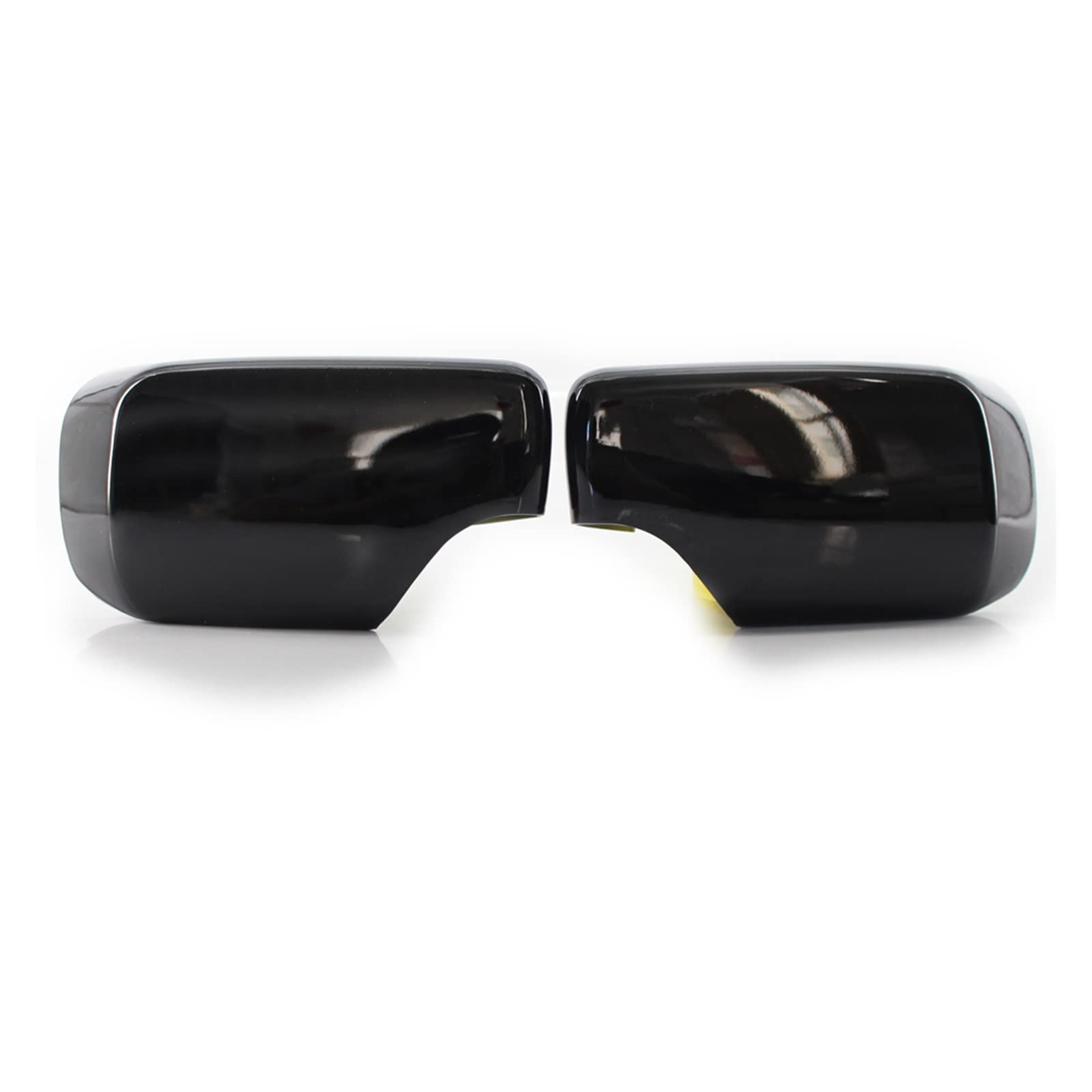 Außenspiegelkappe Carbon Faser Farbe Glanz Schwarz ABS Für E46 E39 Für Limousine/Für Touring 1998 1999-2005 Rückspiegel Abdeckungen Seite Spiegel Kappen Rückspiegelkappe(B Black) von FRVVPL