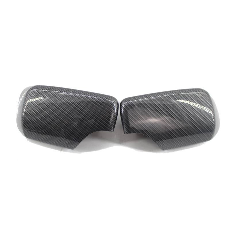 Außenspiegelkappe Carbon Faser Farbe Glanz Schwarz ABS Für E46 E39 Für Limousine/Für Touring 1998 1999-2005 Rückspiegel Abdeckungen Seite Spiegel Kappen Rückspiegelkappe(B Carbon Fiber) von FRVVPL