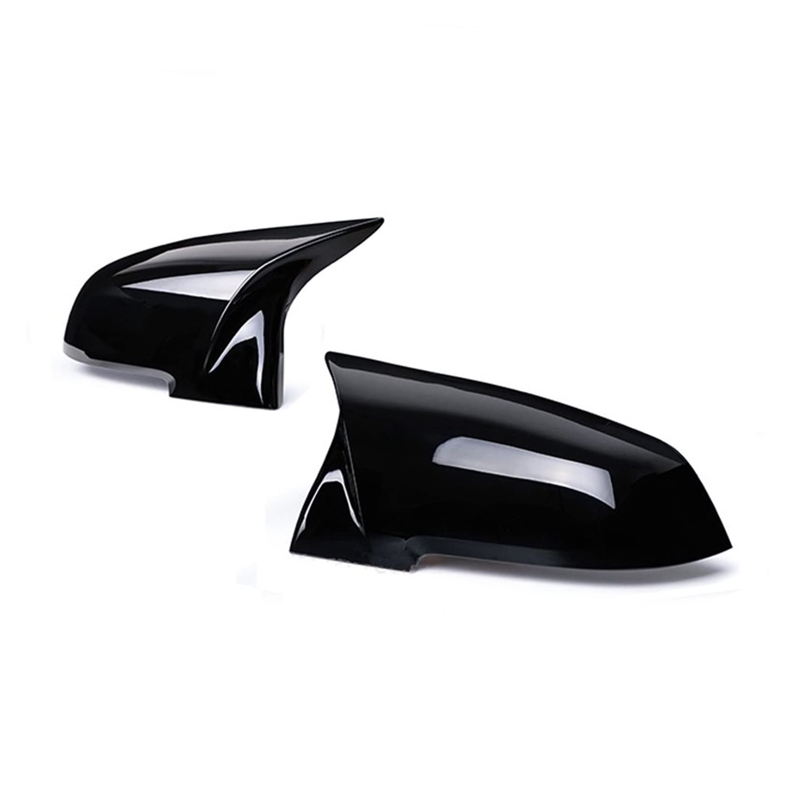 Außenspiegelkappe Spiegelabdeckung Für 1 2 3 4 Serie F20 F30 F31 F32 F36 2012 - UP 320i 328i 330d 335i M3 M4 Carbonfaser-Look Ersatzstil Rückspiegelkappe(Bright Black) von FRVVPL