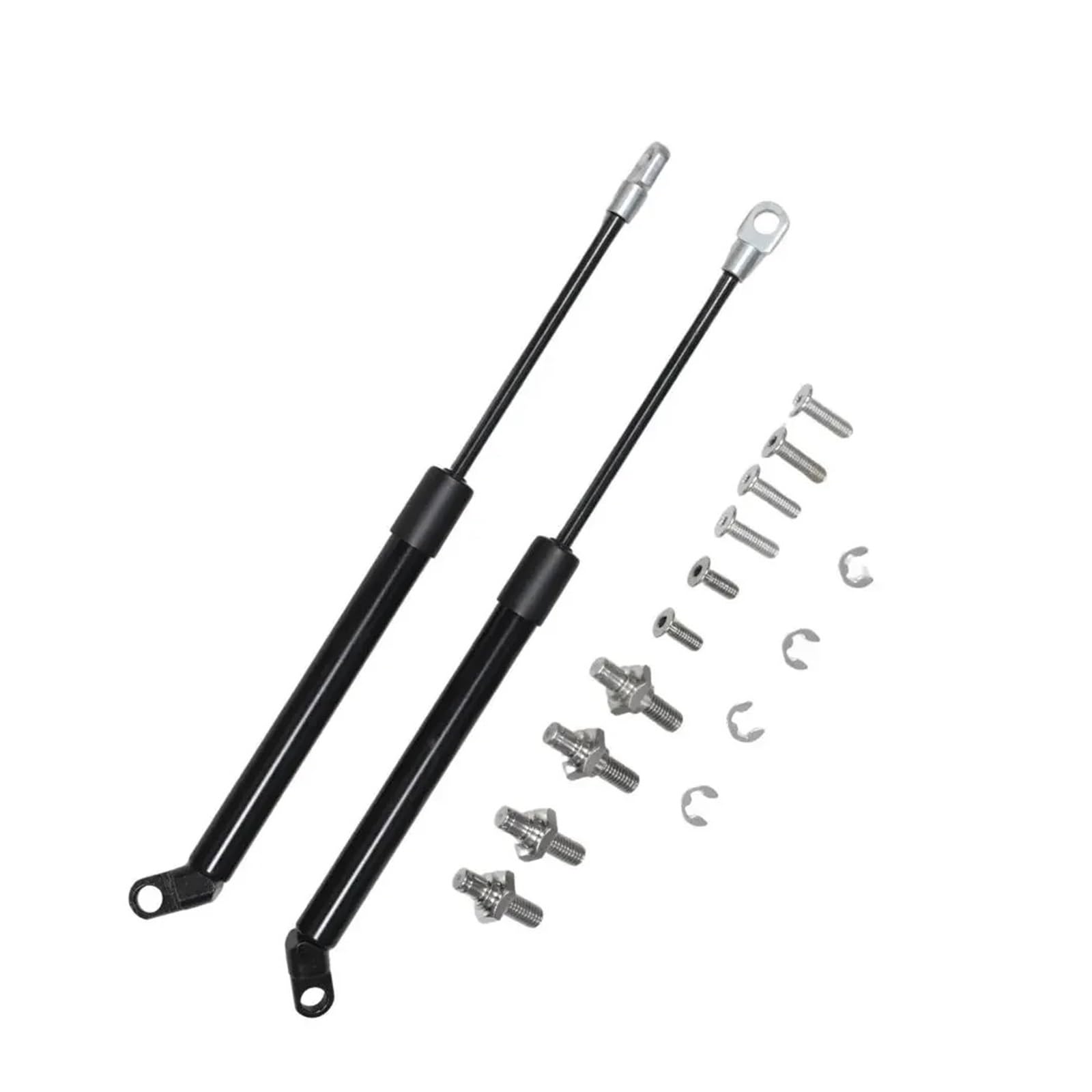 Gasfeder Heckklappe 2 Stück Heckklappe Lift Unterstützt Für SsangYong Für Actyon Sport 2006-2018 Pickup Trunk-Boot Gas Streben Quellen Dämpfer Gasdruckdämpfer(NORMAL Black) von FRVVPL