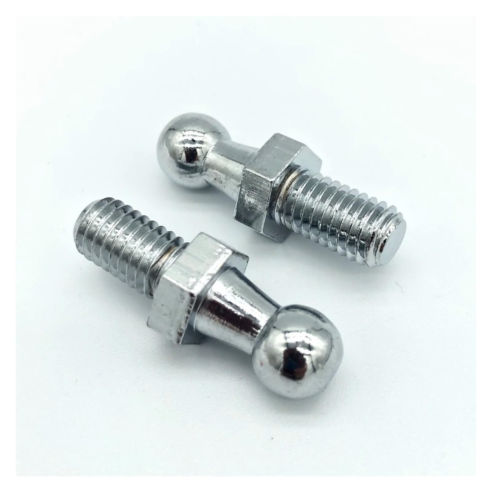 Gasfeder Heckklappe 2x10mm M8 M6 Universal Boot Motorhaube Gas Strut End Fitting Stecker Ball Schraube Bolzen Pin Joint Ventil Für Frühling Lift Unterstützt Gasdruckdämpfer(Inner 6mm) von FRVVPL