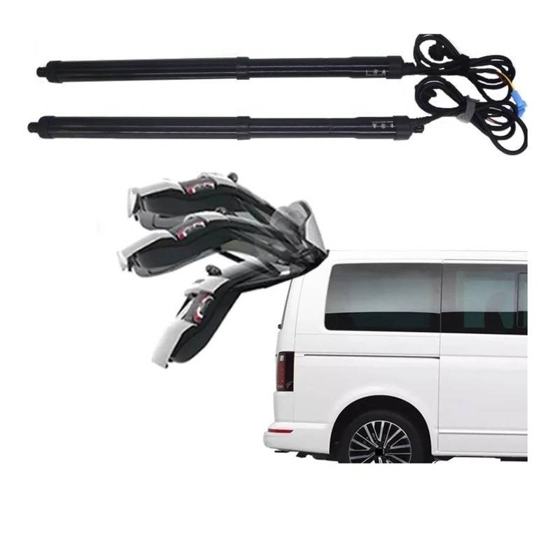 Gasfeder Heckklappe Auto-Trunk-Lift Für VW T5 Für Transporter Für Caravelle, Elektrische Heckklappe, Heckklappenstrebe, Automatischer Hecktürantrieb Gasdruckdämpfer(with Kick Sensor) von FRVVPL