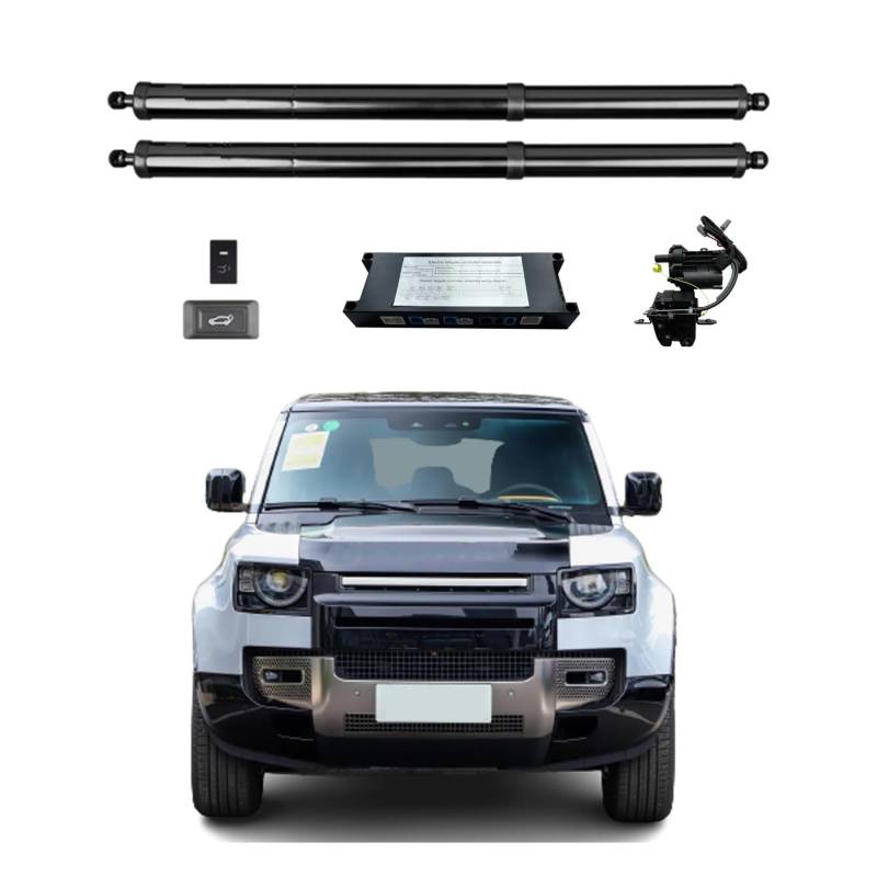 Gasfeder Heckklappe Für Land Für Rover Für Defender 110 2020+ (Mit Auto Elektrische Saugverriegelung) Elektrische Heckklappe Power Back Door Heckklappe Auto Boot Gasdruckdämpfer(with Kick Sensor) von FRVVPL