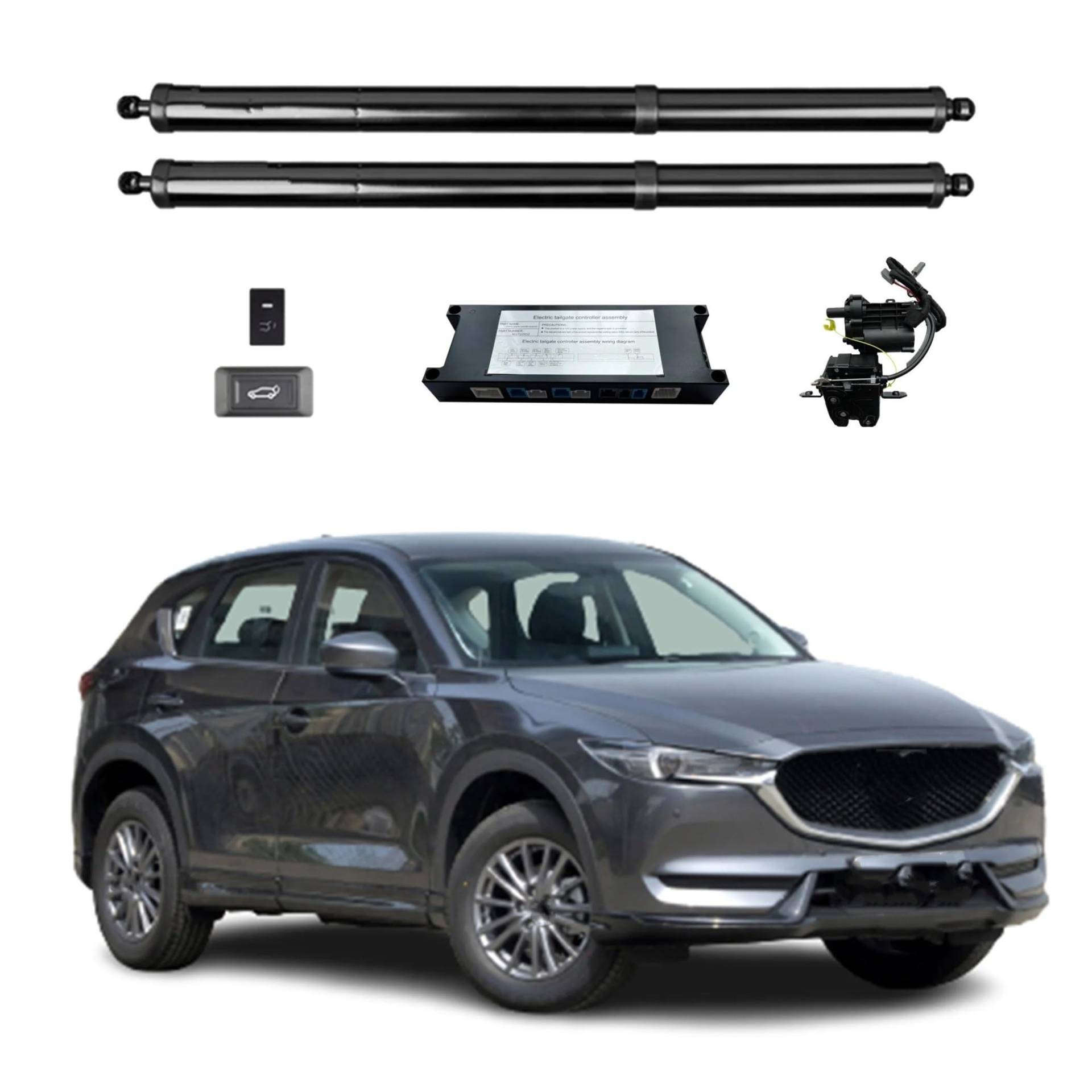 Gasfeder Heckklappe Für Mazda CX-5 2017+ Elektrische Heckklappe, Elektrische Heckklappe, Automatischer Kofferraumöffner Mit Freisprechfunktion Und Fernbedienung Gasdruckdämpfer(Without Kick Sensor) Gasfeder Heckklappe Für Mazda CX-5 2017+ Elektrische Heckklappe, Elektrische Heckklappe, Automatischer Kofferraumöffner Mit Freisprechfunktion Und Fernbedienung Gasdruckdämpfer(Without Kick Sensor) von FRVVPL