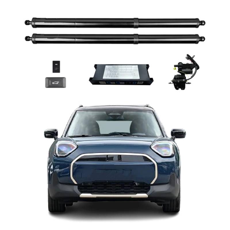 Gasfeder Heckklappe Für Mini Für Aceman J05 2024+ Elektrische Heckklappe Elektrische Hintertür Heckklappe Automatische Kofferraumstrebe Stoßdämpfer, Hubstangenantrieb Gasdruckdämpfer(With kick sensor) von FRVVPL