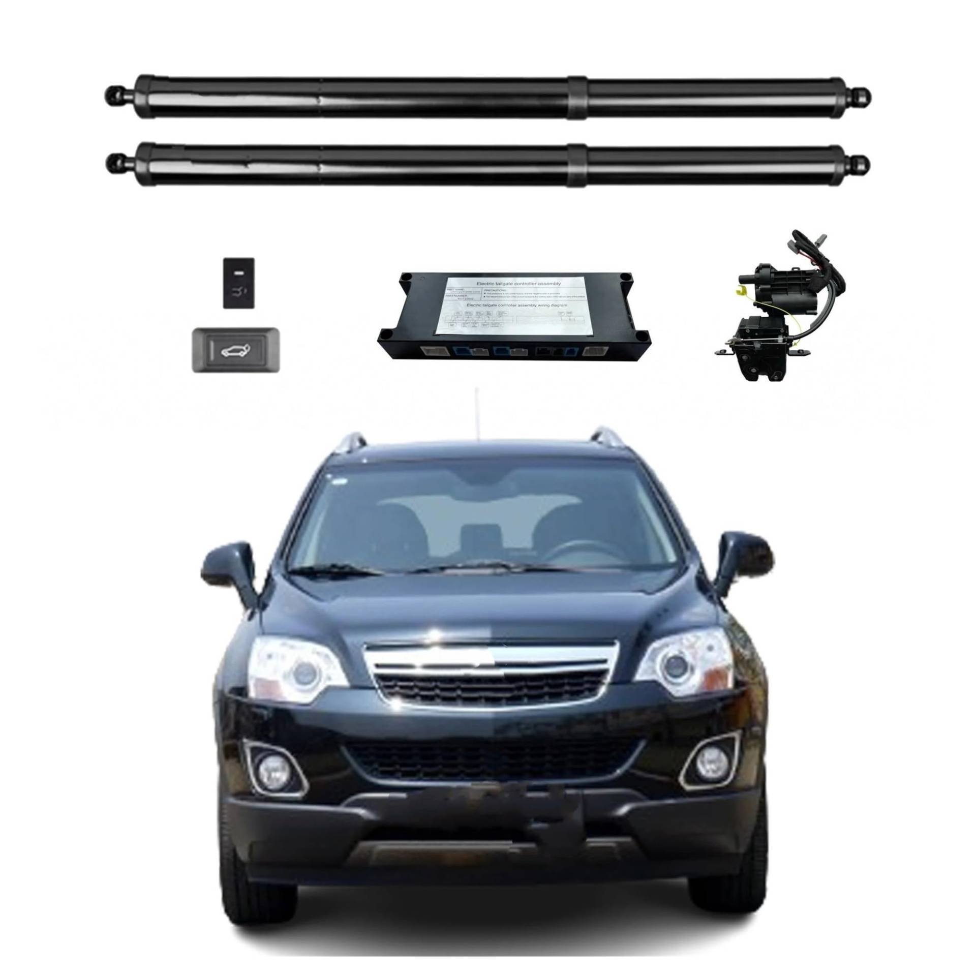 Gasfeder Heckklappe Für Opel Für Vauxhall Für Antara Für Holden Für Captiva 5 Für MaXX Für Sport Für Saturn Für Vue/2006-2015 Elektrische Heckklappe Gasdruckdämpfer(with Kick Sensor) von FRVVPL
