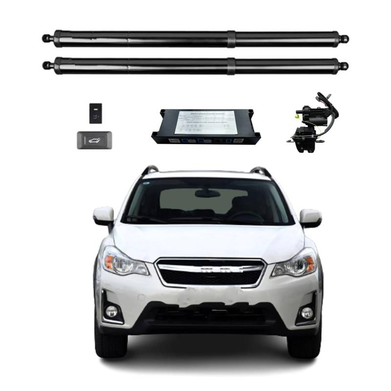 Gasfeder Heckklappe Für Subaru XV Für Crosstrek 2012-2017 Für Smart Power Heckklappe Elektrische Hecktür Auto Kofferraum Mit Fernbedienung Hand-Freistoß Optional Gasdruckdämpfer(Without Kick Sensor) von FRVVPL