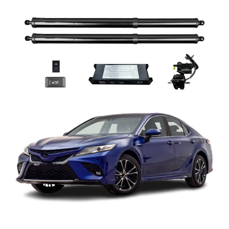 Gasfeder Heckklappe Für Toyota Für Camry 2018+ Elektrische Heckklappe Power Heckklappe Auto Kofferraum Hecktüröffner Mit Fernbedienung Funktion Gasdruckdämpfer(with Kick Sensor) von FRVVPL