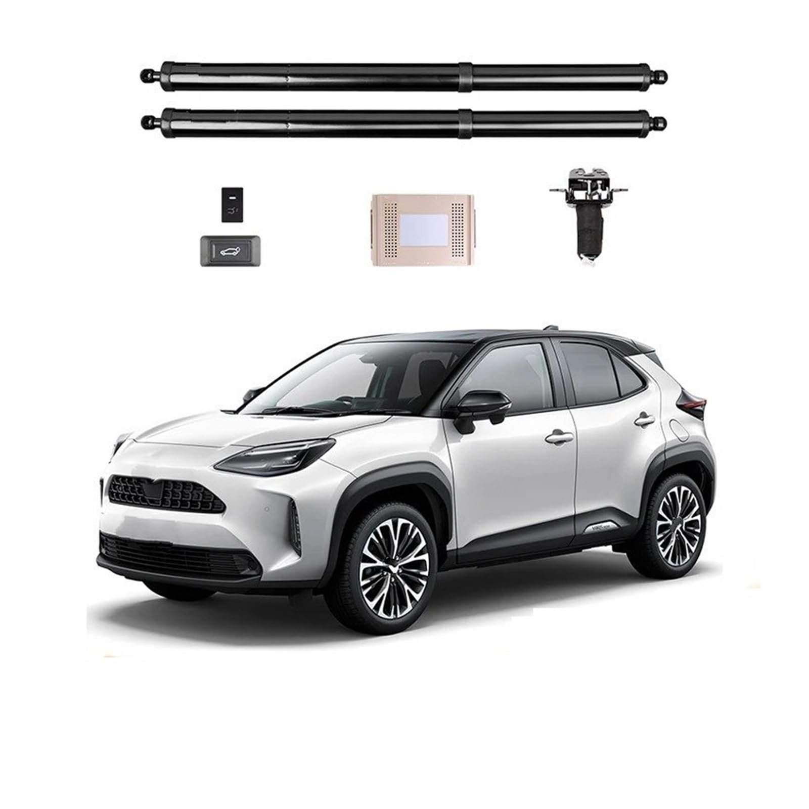 Gasfeder Heckklappe Für Toyota Für Yaris Für Cross Zur Steuerung des Kofferraums Elektrische Heckklappe Autolift Automatische Kofferraumöffnung Drift Drive Kit Fußsensor Gasdruckdämpfer von FRVVPL