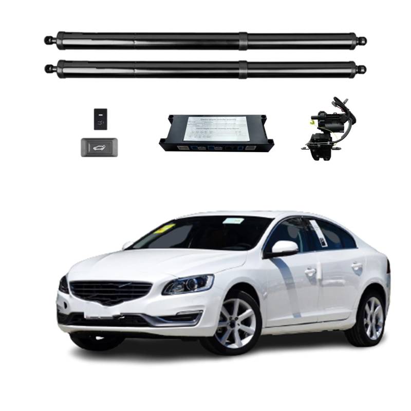 Gasfeder Heckklappe Für Volvo S60 2014-2019 Elektrische Heckklappe Power Zurück Tür Heckklappe Heckklappe Auto Boot Stamm Strut Shock Lift Stange Antrieb Gasdruckdämpfer(with Kick Sensor) von FRVVPL