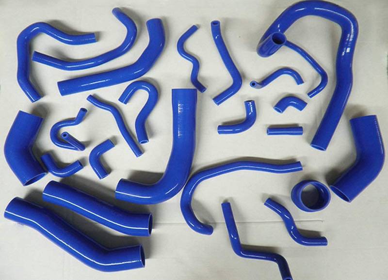 26 Stück Silikon-Ladeluftkühler Kühler Turbo Rohr Kühlmittel Schlauch für Toyo-ta Supra MK3 A70 Serie MA70 7MGT 7MGTE Turbo 3.0L 1986–1992 (blau) von FSMOTO