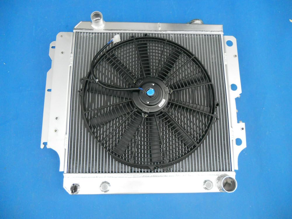 FSMOTO Aluminium-Kühler + 40,6 cm Lüfter für J-EEP Wrangler TJ YJ & GM Chevy V8 Umwandlung 4.0L 1987-2006 2005 2004 2000 1988 1991 FSMOTO Aluminium-Kühler + 40,6 cm Lüfter für J-EEP Wrangler TJ YJ & GM Chevy V8 Umwandlung 4.0L 1987-2006 2005 2004 2000 1988 1991 von FSMOTO