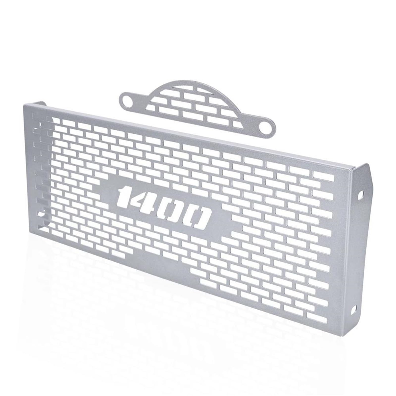 Montage Ohne Bohren Motorrad CNC Kühlergrill Wache Lüfter Abdeckung Schutz Grill Für Suzuki GSX1400 GSX 1400 2002-2003-2004-2005-2006-2007(Silver,Grille) von FSOZDBBPL
