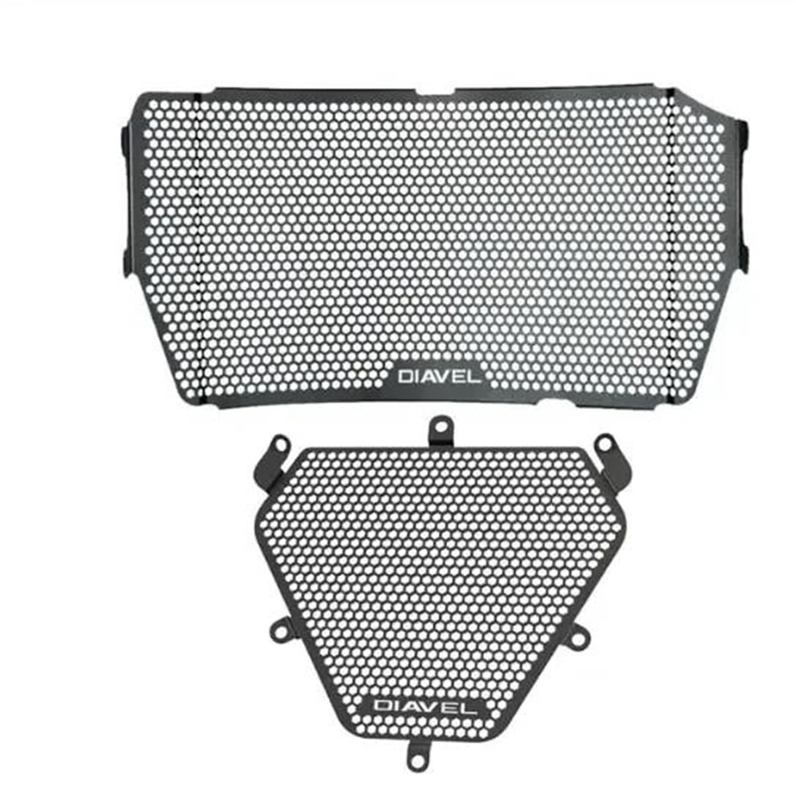 Montage Ohne Bohren Motorrad Kühler Abdeckung Grille Ölkühler Schutz Für Ducati Diavel 1260 1260S 2019 2020 2021 2022 2023 2024(One set) von FSOZDBBPL