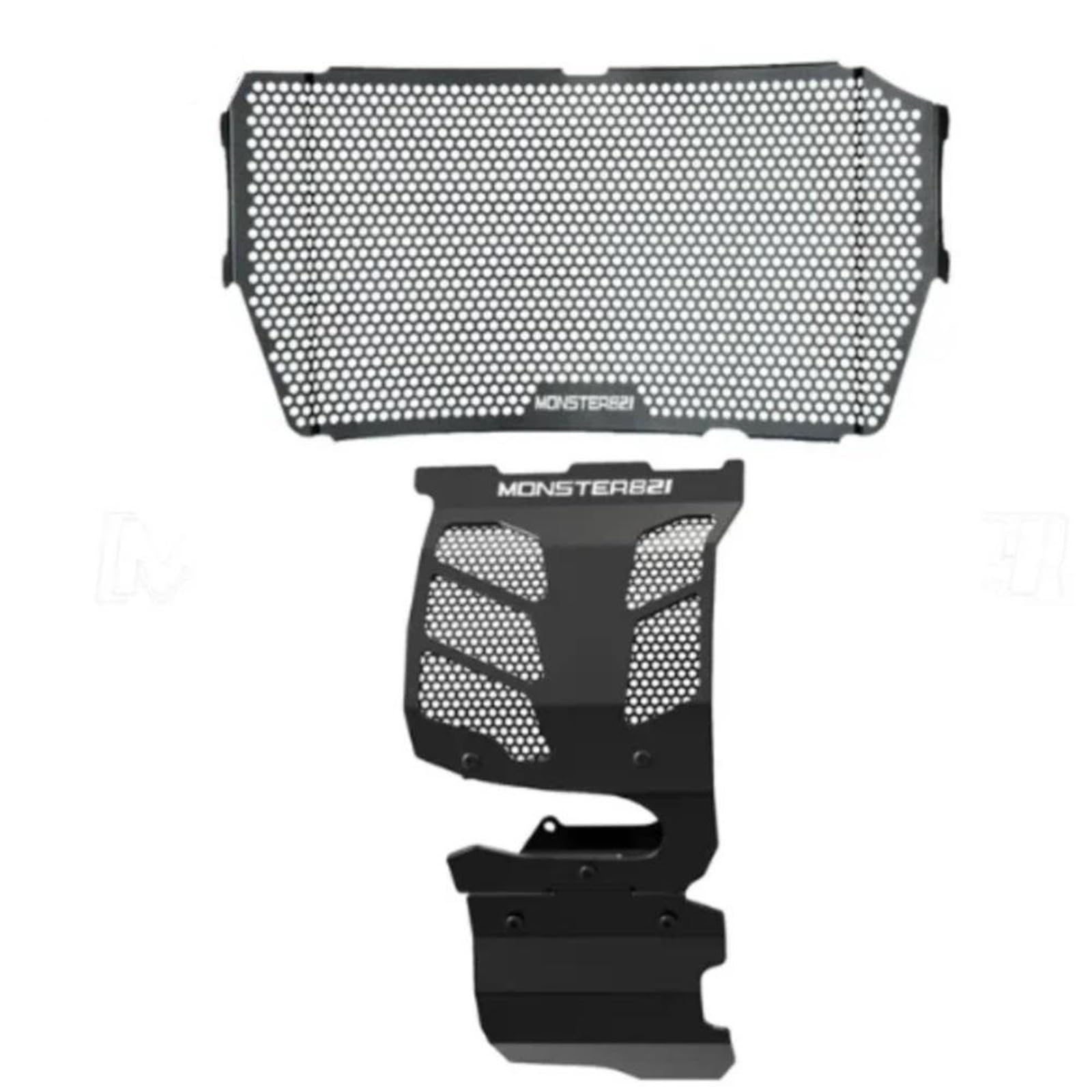 Montage Ohne Bohren Motorrad Kühler Zylinderkopf Motor Schutz Komplette Für Ducati Monster 821 Dark Stealth Streifen 2013-2020(A set,L) von FSOZDBBPL