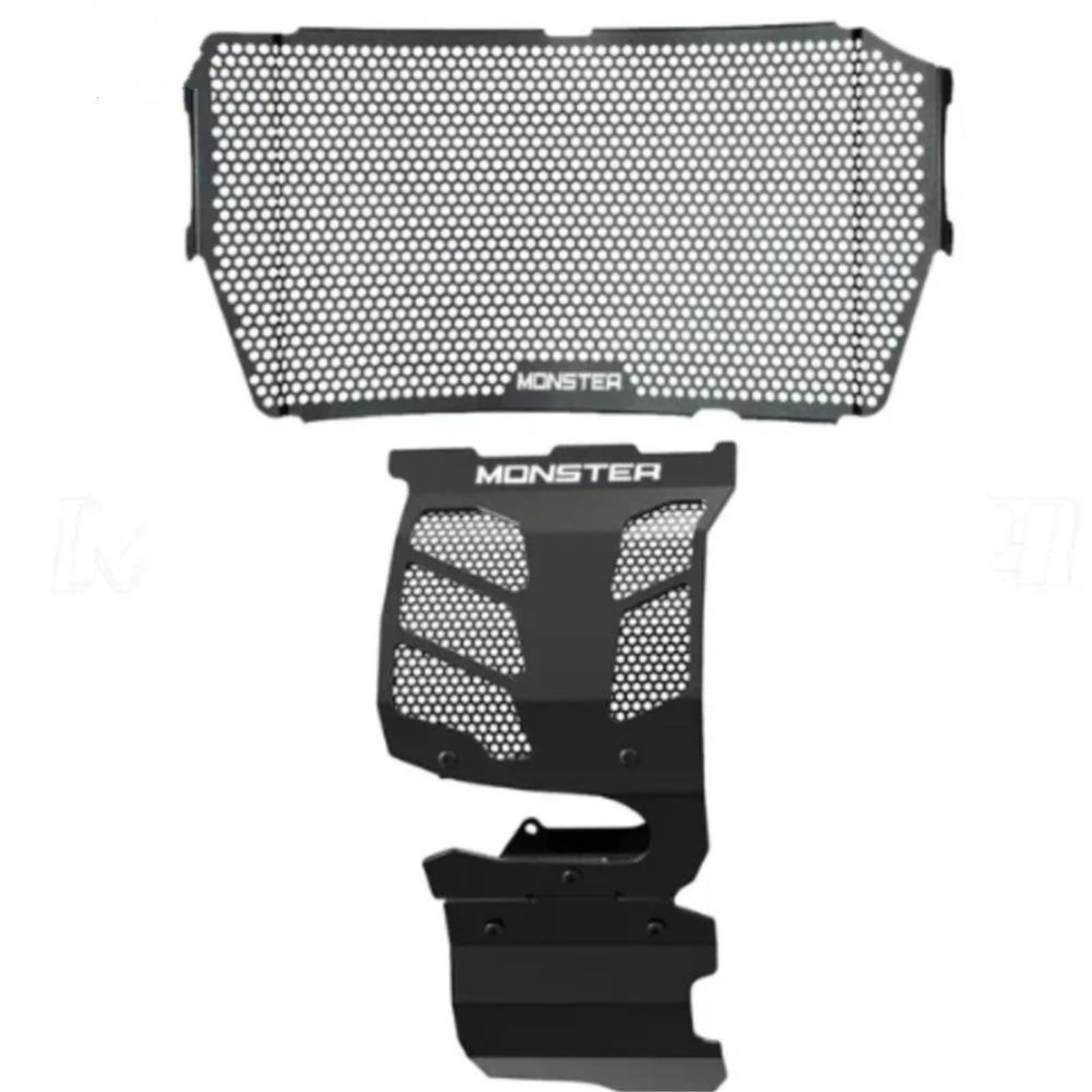 Montage Ohne Bohren Motorrad Kühler Zylinderkopf Motor Schutz Komplette Für Ducati Monster 821 Dark Stealth Streifen 2013-2020(A set,M) von FSOZDBBPL