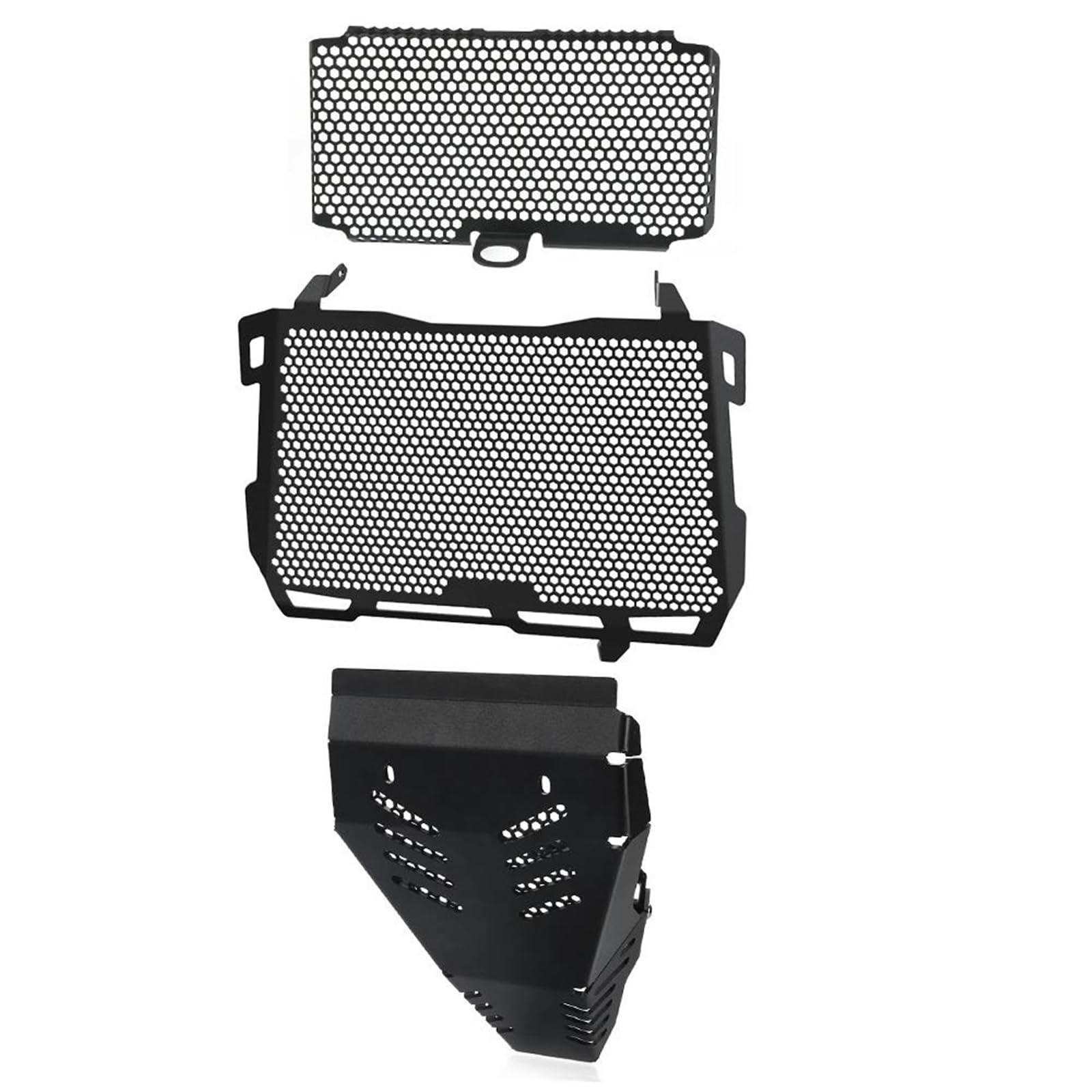 Montage Ohne Bohren Motorrad Kühlergrill Abdeckung Öl Schutz & Motor Schutz Set Schutz Für Ducati MultiStrada V2 950 2022 2023 2024(A set) von FSOZDBBPL