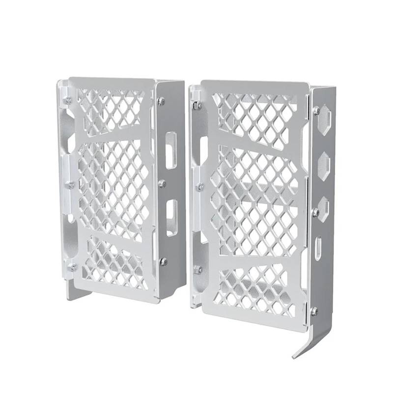 Montage Ohne Bohren Motorrad Kühlergrill Wache Abdeckung Schutz Wasser Tank Schutz Für Beta Xtrainer 250/300 2T 2015-2022-2023-2024(Silver) von FSOZDBBPL