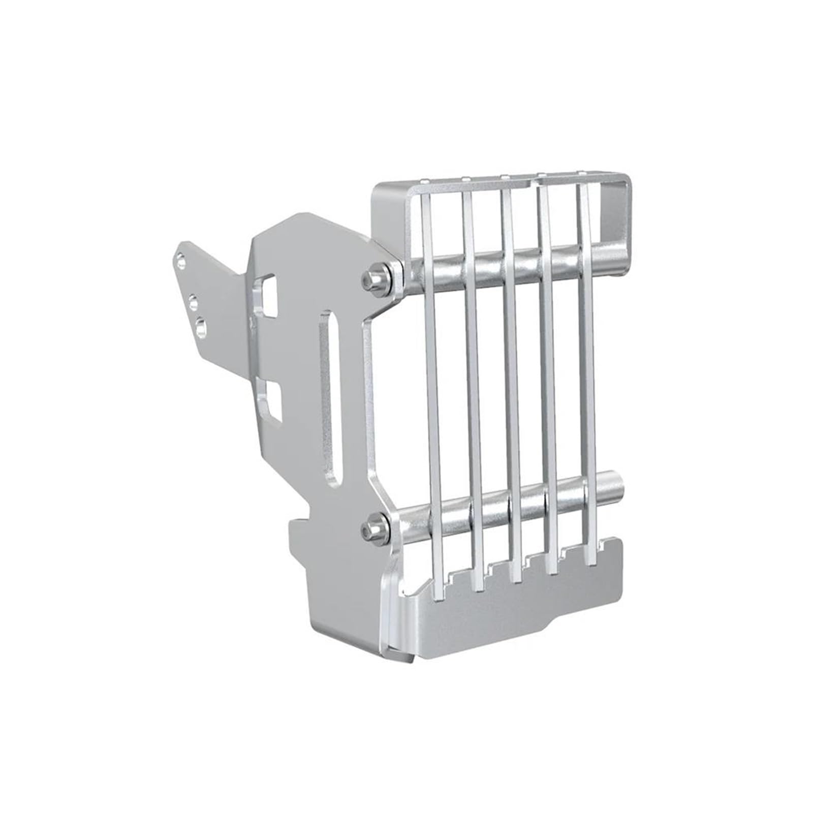 Montage Ohne Bohren Motorrad Kühlergrill Wache Abdeckung Schutz Wasser Tank Schutz Für CRF300R CRF300 RALLY 2021-2022-2023-2024(Silver) von FSOZDBBPL
