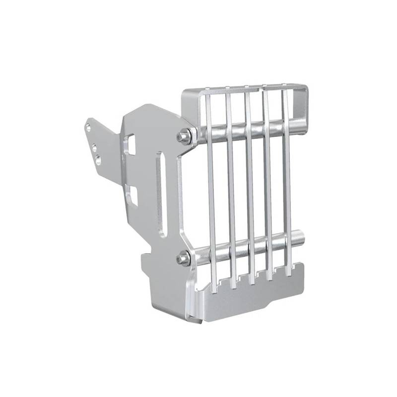 Montage Ohne Bohren Motorrad Kühlergrill Wache Abdeckung Schutz Wasser Tank Schutz Für CRF300R CRF300 RALLY 2021-2022-2023-2024(Silver) von FSOZDBBPL