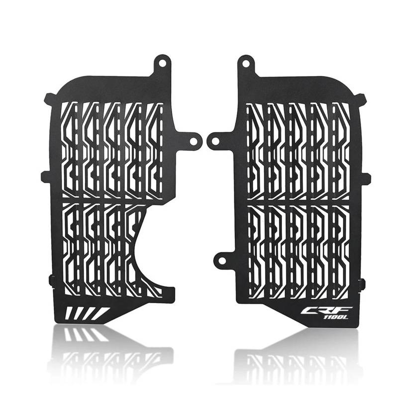 Montage Ohne Bohren Motorrad Kühlergrill Wache Abdeckung Teile Für Afrika Twin CRF1100L CRF 1100L Abenteuer ADV Sport 2020 2021 2022 2023(Black,Large grille) von FSOZDBBPL