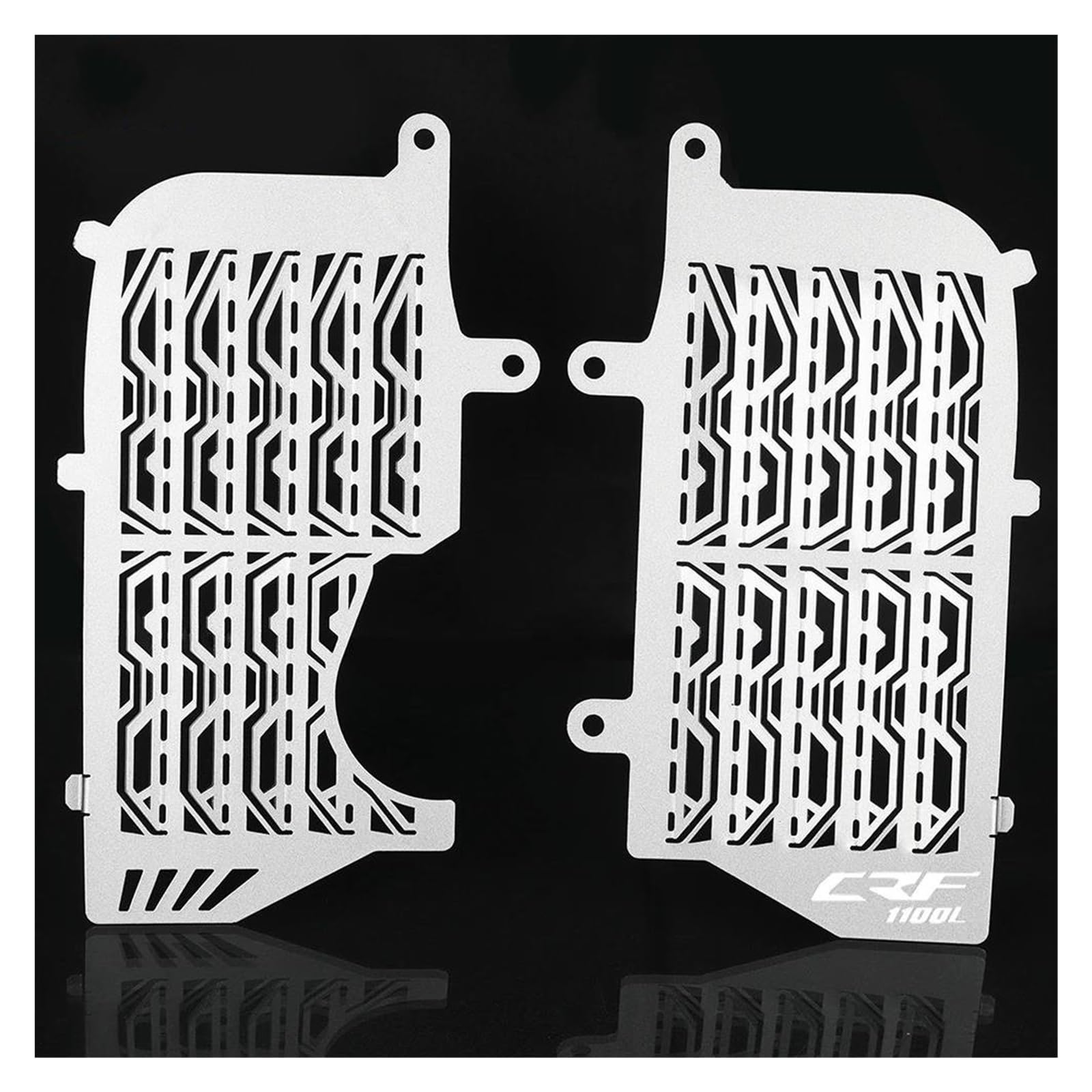 Montage Ohne Bohren Motorrad Kühlergrill Wache Abdeckung Teile Für Afrika Twin CRF1100L CRF 1100L Abenteuer ADV Sport 2020 2021 2022 2023(Silver,Large grille) von FSOZDBBPL