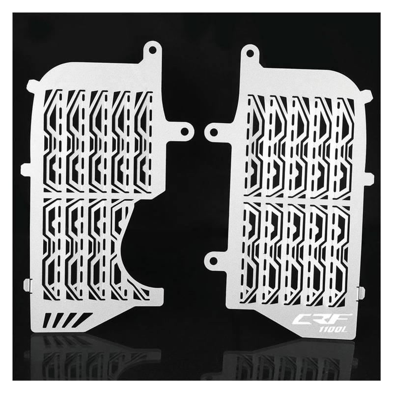Montage Ohne Bohren Motorrad Kühlergrill Wache Abdeckung Teile Für Afrika Twin CRF1100L CRF 1100L Abenteuer ADV Sport 2020 2021 2022 2023(Silver,Large grille) von FSOZDBBPL