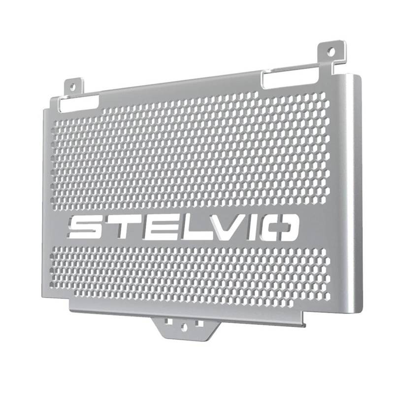 Montage Ohne Bohren Motorrad Kühlergrill Wache Schutz Wasser Tank Schutz Für Moto Guzzi Stelvio 1200 Für Stelvio1200 2008-2009-2010(Silver,Mesh) von FSOZDBBPL
