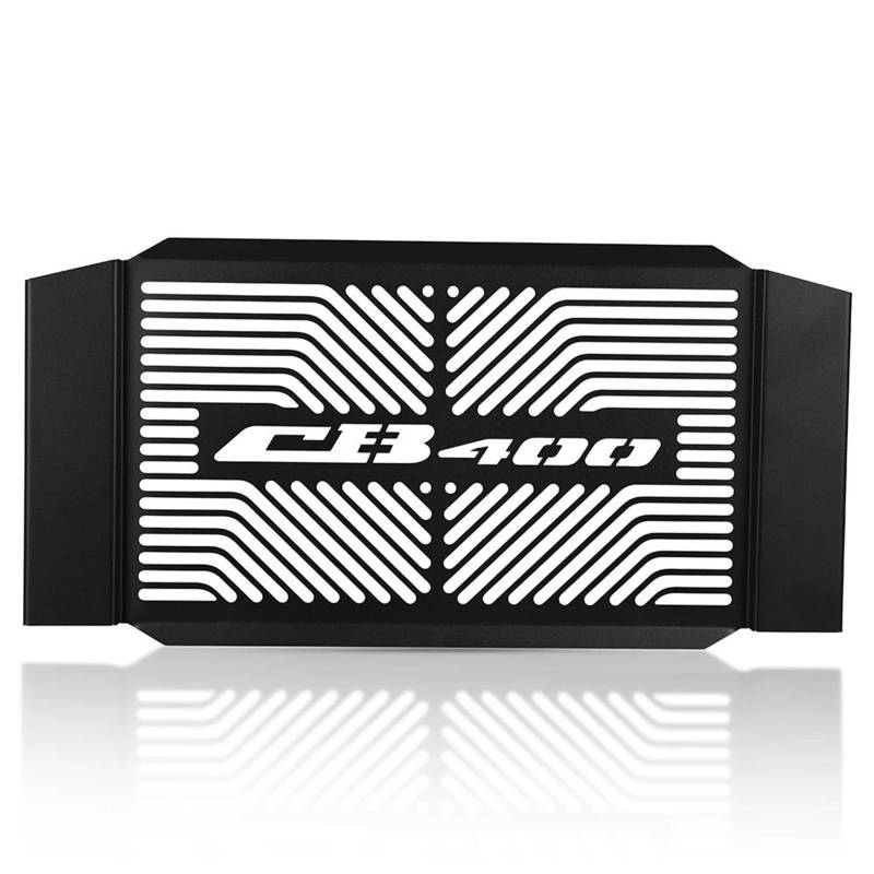 Montage Ohne Bohren Motorrad Teil Kühlergrill Wache Schutz Abdeckung Schutz Für CB400 1992-2020 2021 2022 CB400SF CB 400 SF VTEC(Black) von FSOZDBBPL