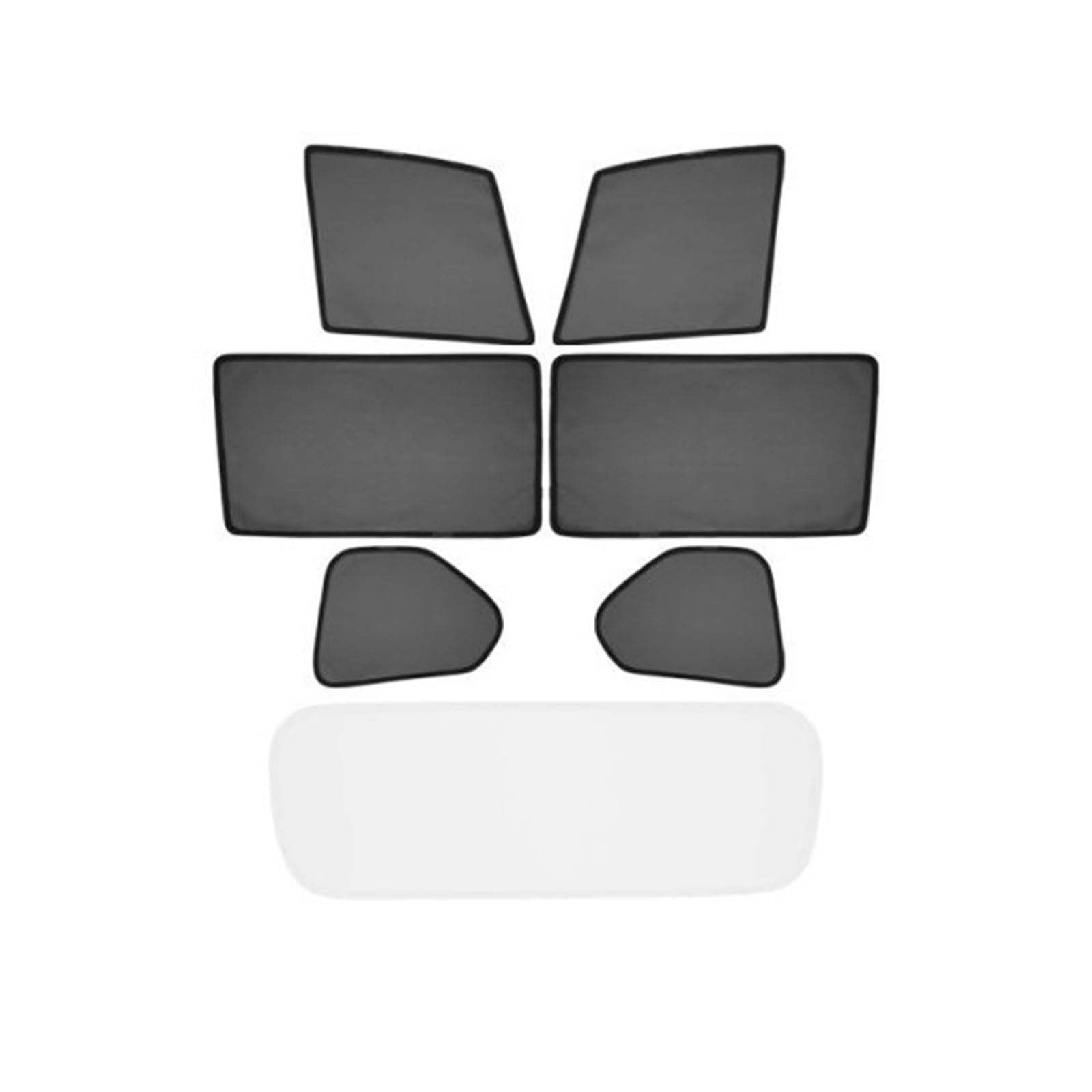 Sommer Reisen Auto-Sonnenblende Für Die Vordere Hintere Seite Der Hinteren Fenster Für Ford Kuga Für Escape 2013–2019 Auto-Sonnenschutz Sichtschutzvorhang(6pcs) von FSOZDBBPL