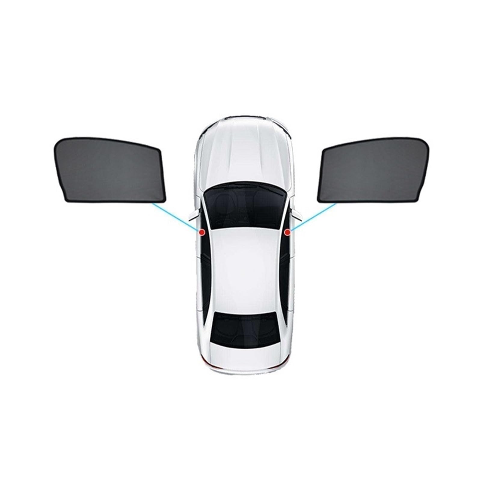 Sommer Reisen Auto-Sonnenblende Für Die Vordere Hintere Seite Der Hinteren Fenster Für ID.3 ID3 2021 2022 2023 2024 Auto-Sonnenschutz Sichtschutzvorhang(Front Windows) von FSOZDBBPL