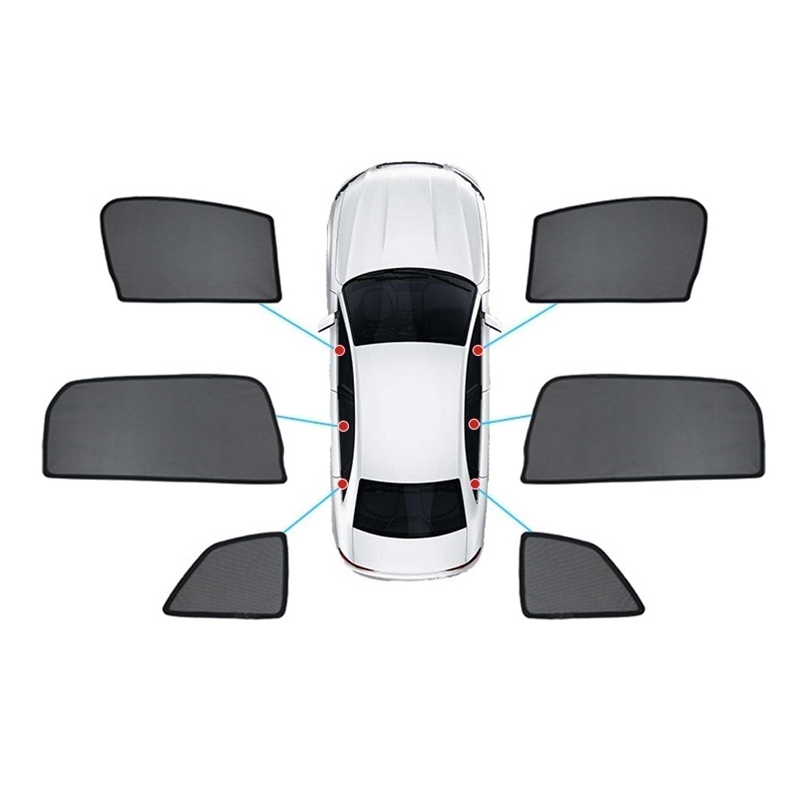 Sommer Reisen Auto Vorne Hinten Seite Zurück Fenster Sonnenblende Für Lexus RX 2016 2017 2018 2019 Auto Sonnenschutz Privatsphäre Vorhang(6pcs) von FSOZDBBPL