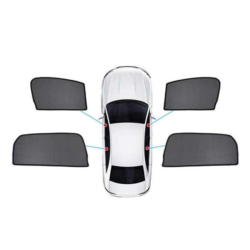 Sommer Reisen Autovorhang, Sichtschutz Atmungsaktive Isolierung, Autovorhang Für Benz GLC L Extended 2019–2023 2024(4 Side Windows) von FSOZDBBPL
