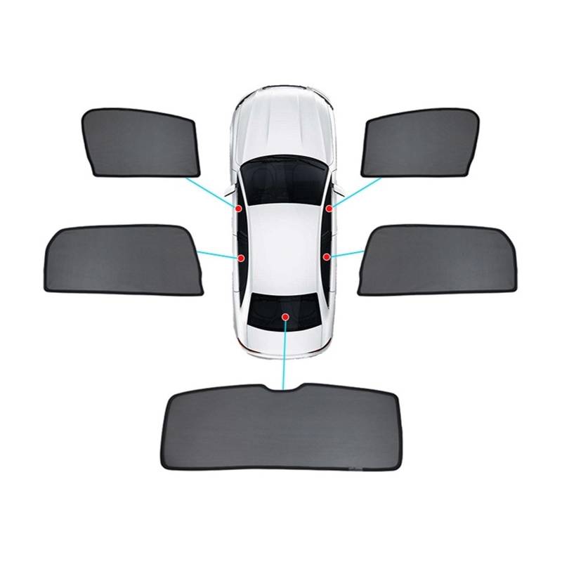 Sommer Reisen Custom Car Fenster Sonnenschirm Für BMW X1 F48 2015-2020 2021 2022 2023 2024 Privatsphäre Blind Vorhang Frontscheibe(5pcs) von FSOZDBBPL