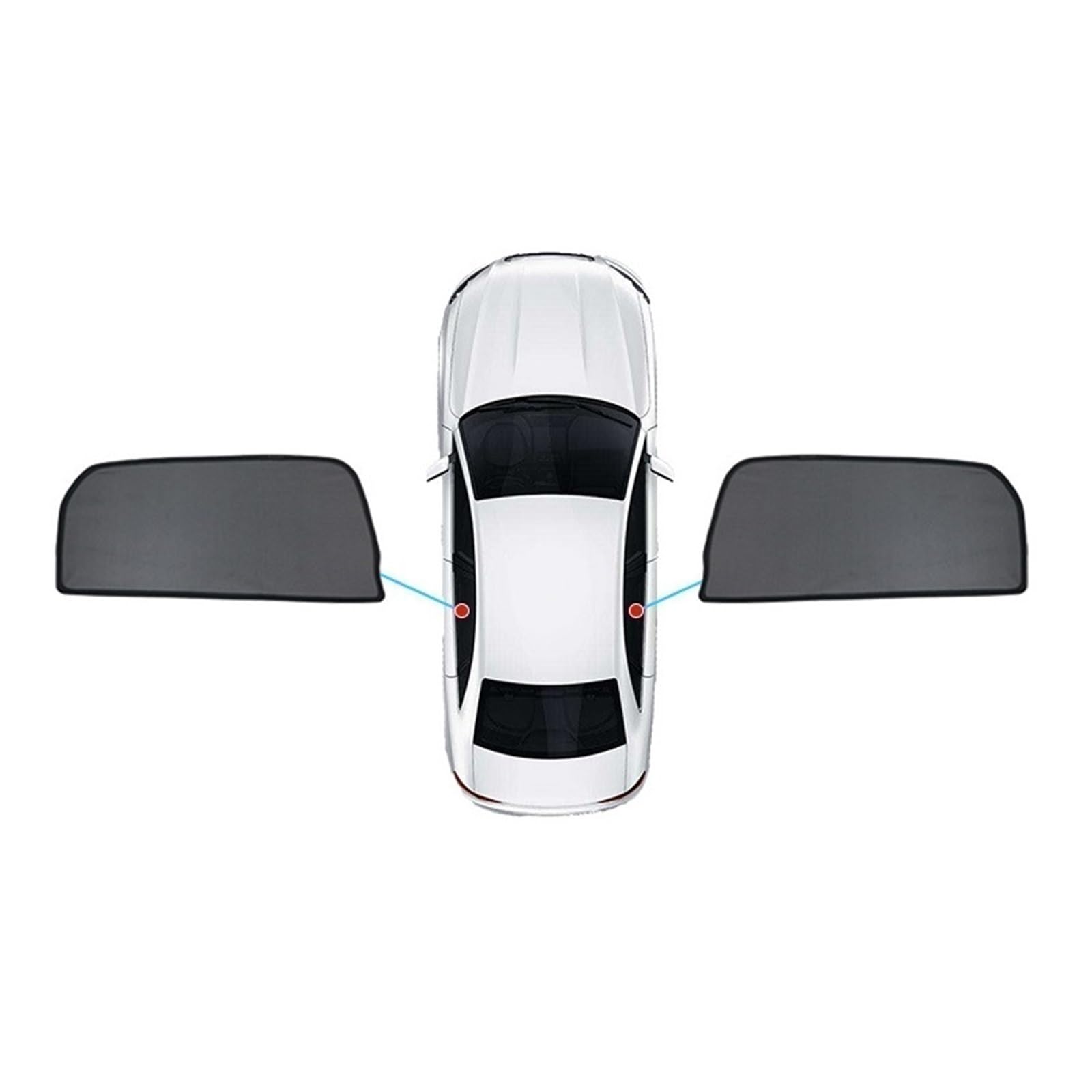 Sommer Reisen Für Accord 9 Generation 2013-2017 Auto Magnetischer Fenster-Sonnenschutz Anpassbare Windschutzscheiben-Sichtschutzvorhänge(Rear Windows) von FSOZDBBPL