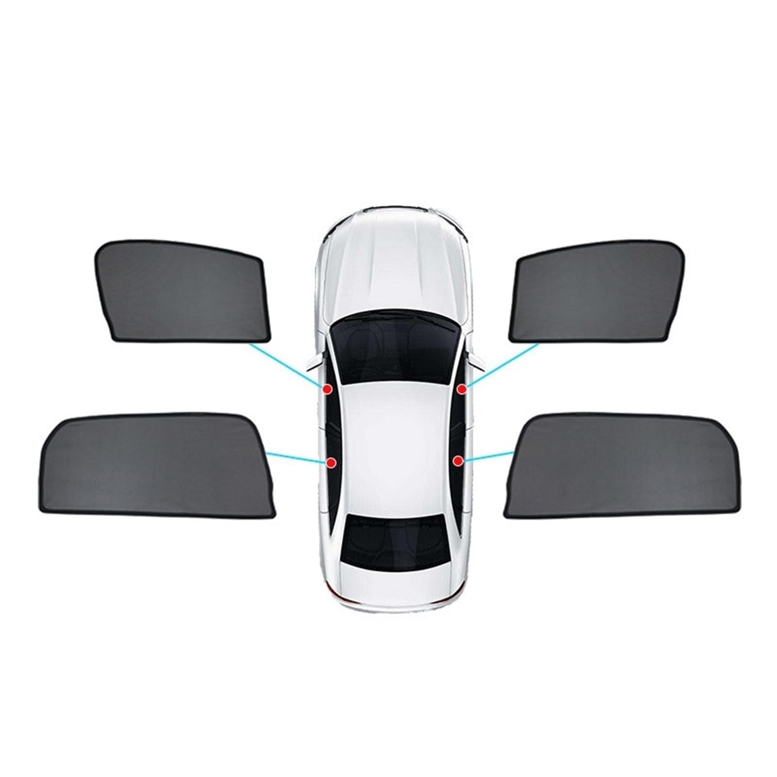 Sommer Reisen Für BMW 7 Series Extended Edition G12 2016-2021 2022 2023 2024 Auto-Seitenfenster-Sonnenschutzabdeckung Sonnenblendenvorhang(4 Side Windows) von FSOZDBBPL