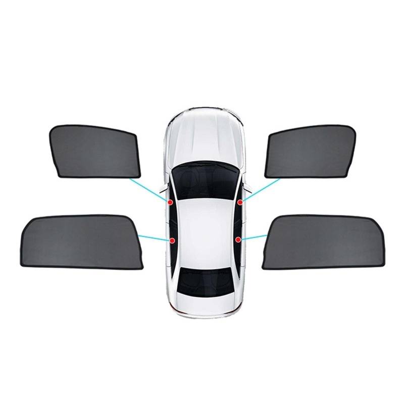 Sommer Reisen Für BMW 7 Series Extended Edition G12 2016-2021 2022 2023 2024 Auto-Seitenfenster-Sonnenschutzabdeckung Sonnenblendenvorhang(4 Side Windows) von FSOZDBBPL