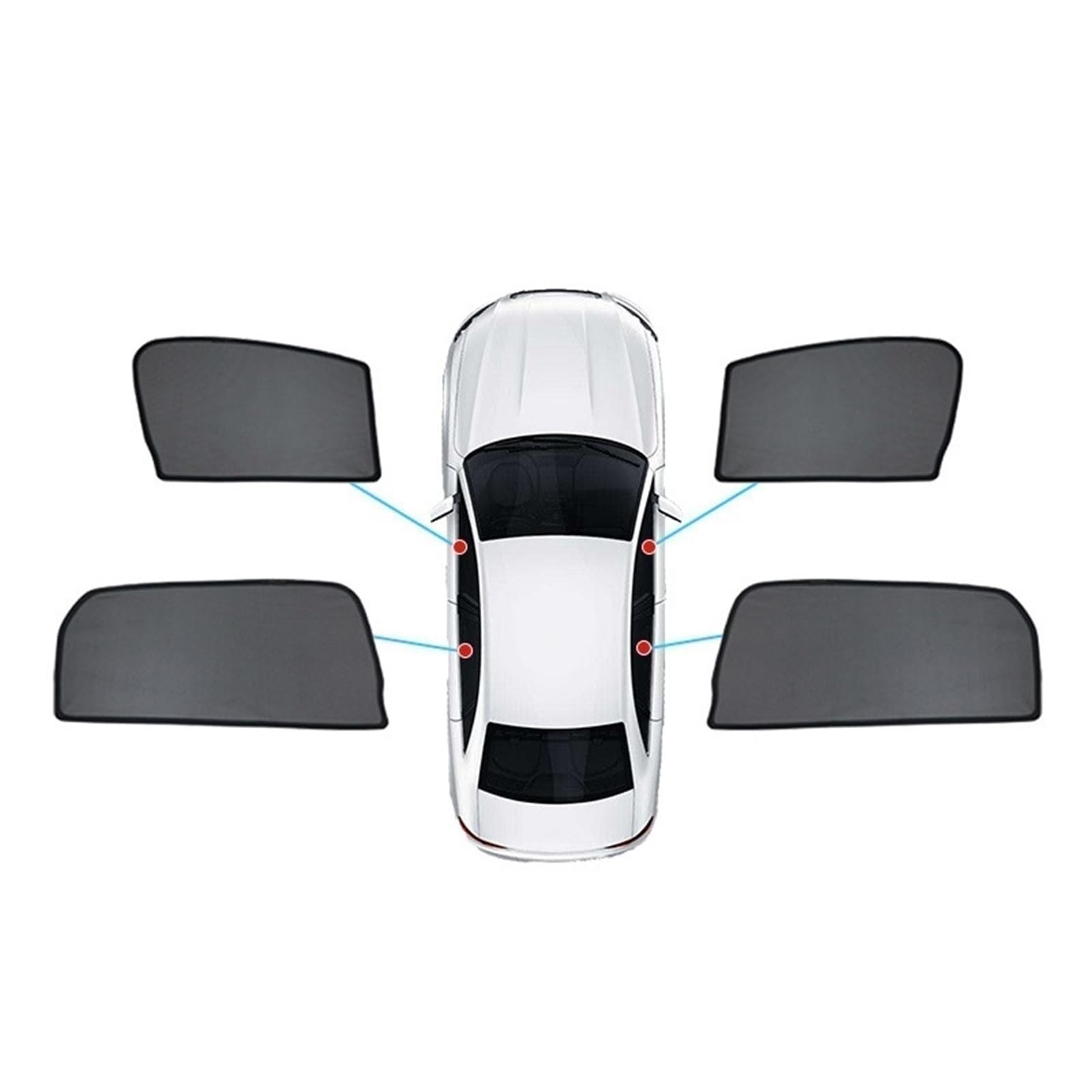 Sommer Reisen Für Civic FK2 2005-2011 Auto Magnetische Fenster Sonnenschutz Anpassbare Windschutzscheibe Privatsphäre Vorhänge(4 Side Windows) von FSOZDBBPL