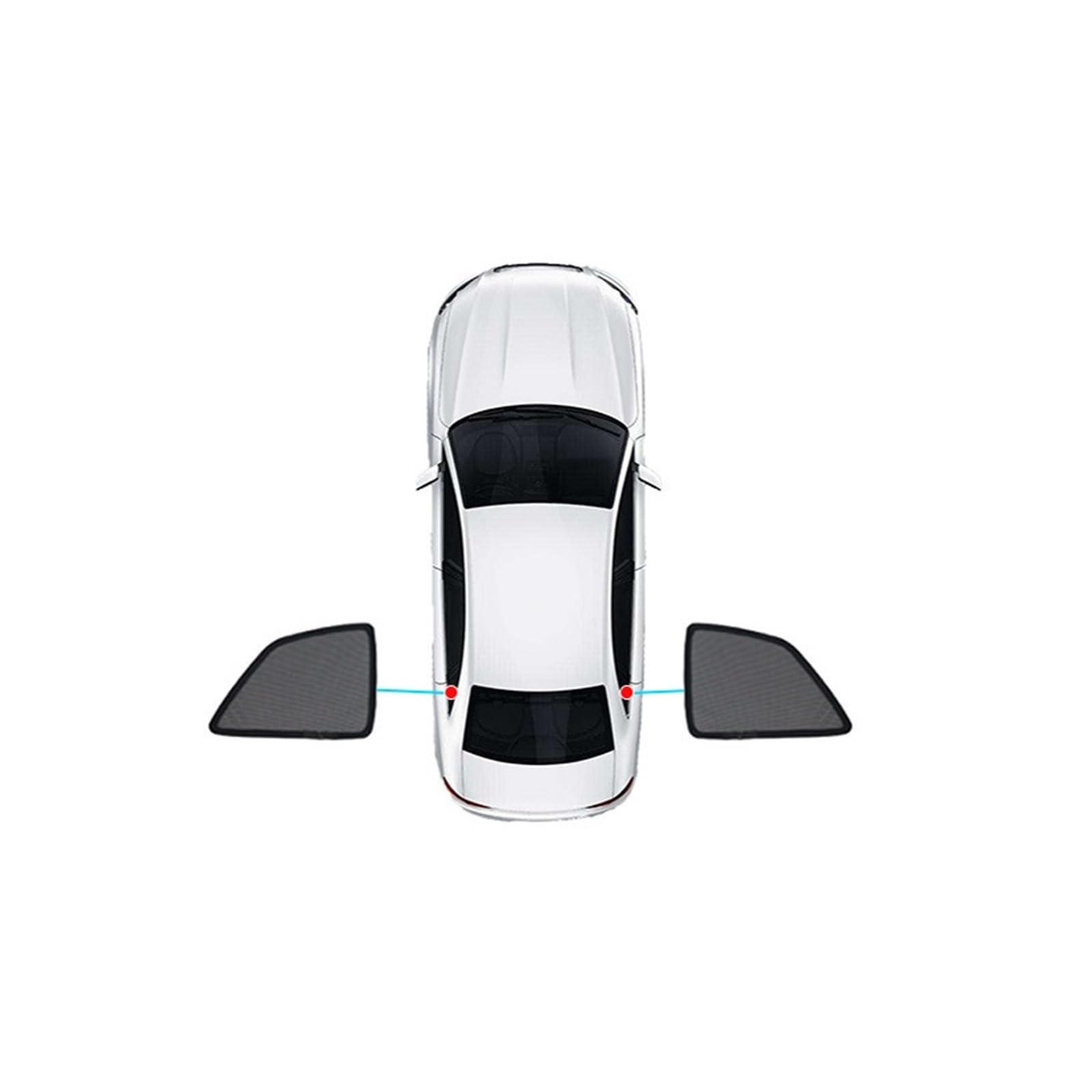 Sommer Reisen Für Jeep Grand Cherokee WJ WG 1999-2001 2002 2003 2004 Benutzerdefinierter Autofenster-Sonnenschutznetz-Windschutzscheibenvorhang(Triangular Windows) von FSOZDBBPL